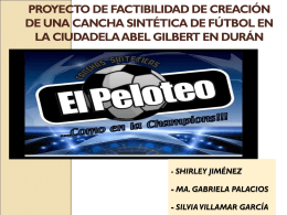 - Shirley Jiménez - Ma. Gabriela Palacios