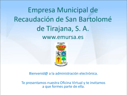 Empresa Municipal de Recaudación de San Bartolomé