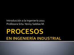 Procesos en ingeniería industrial