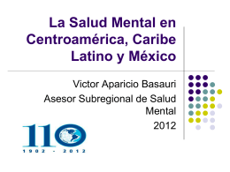 La Salud Mental en Centroamérica