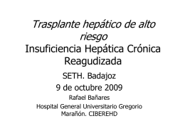 Insuficiencia Hepática Crónica Reagudizada