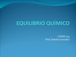 EQUILIBRIO QUÍMICO - Chem204`s Blog | Just