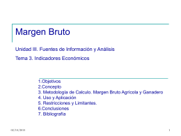 Margen Bruto - Escuela Agropecuaria