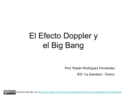 El Efecto Doppler y el Big Bang