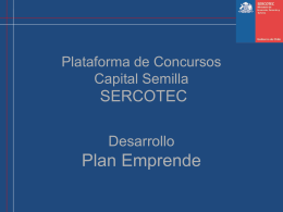 Plataforma de concursos Capital Semilla Plan