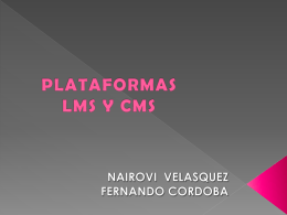 PLATAFORMAS LMS Y CMS - informaticaenlaescuela