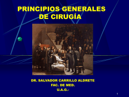 PRINCIPIOS GENERALES DE CIRUGÍA”