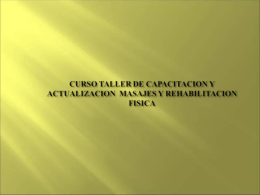CURSO TALLER DE CAPACITACION Y ACTUALIZACION
