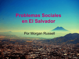 Problemas Sociales en El Salvador -