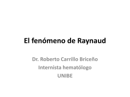 El fenómeno de Raynaud