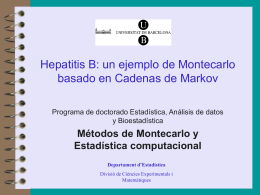 Hepatitis B: un ejemplo de Montecarlo basado en