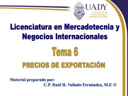 Precios Internacionales - Universidad Autónoma de