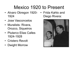 Mexico 1920 to Present