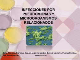 INFECCIONES POR PSEUDOMONAS Y MICROORGANISMOS