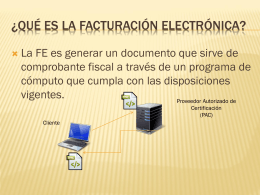 FacturaciÓN ELECTRÓNICA - Home Page