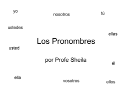 Los pronombres