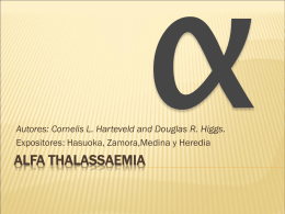 Alfa thalassaemia - Blog de Química Biológica