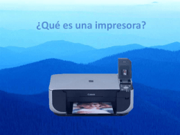 ¿Qué es una impresora?