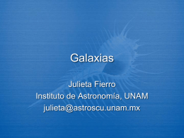 Galaxias - Instituto de Astronomía