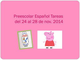 Preescolar Español Tareas del 24 al 28 de nov.