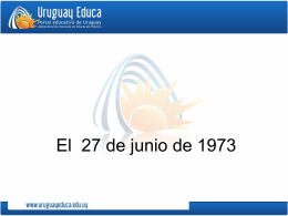 El 27 de junio de 1973 - Portada Principal Uruguay