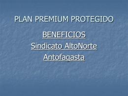 PLAN PREMIUM PROTEGIDO - Portal Alto Norte :