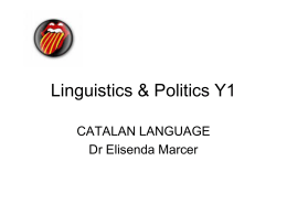 Linguistics & Politics Y1