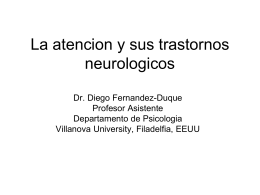 La atencion y sus trastornos neurologicos
