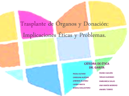 Trasplante de Órganos y Donación: Implicaciones