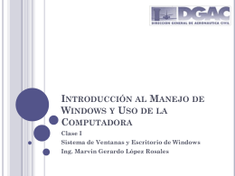 Introducción al Manejo de Windows y Uso de la