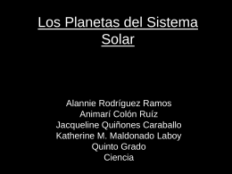 Los Planetas del sistema Solar
