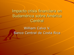 Impacto crisis financiera en Sudamérica sobre