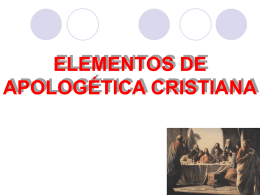 ELEMENTOS DE APOLOGÉTICA CRISTIANA