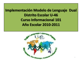Dual Language 101 & Tools to Support High Quality
