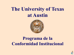 Introduction to UT Compliance Program