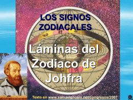 El Zodiaco de Johfra - Gnosis. Instituto Cultural