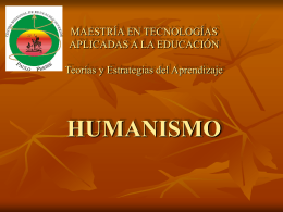HUMANISMO - Universidad Veracruzana