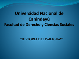 Universidad Nacional de Canindeyú Facultad de