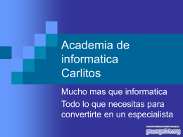 Academia de informatica Carlitos