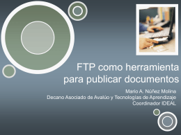 FTP para publicar documentos