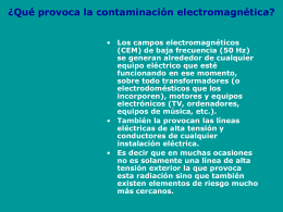 ¿Qué provoca la contaminación electromagnética?