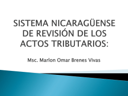 Sistema Nicaragüense de revisión de los actos