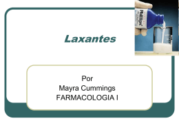 Laxantes - Farmacologia I