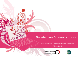 Google para Comunicados