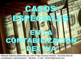 CASOS ESPECIALES - ContaJ | Soluciones Contables