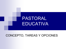 PASTORAL EDUCATIVA - Colegio La Consolación