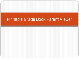 Pinnacle Grade Book Parent Viewer