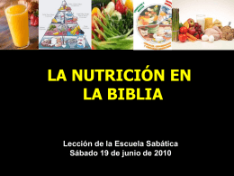 Diapositiva 1 - Escuela Sabática