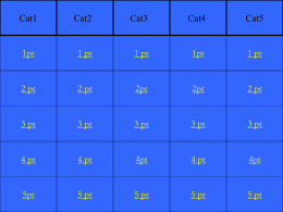 Template for Jeopardy/Spanish