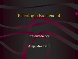 Psicologia Existencial